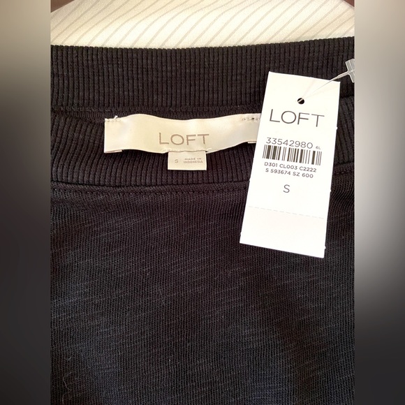LOFT Long Sleeve Boatneck Tee NWT Small - Picture 4 of 4